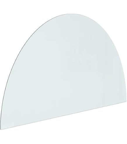 Plaque De Protection En Verre Trempé 60x40 Cm Pour Cheminée - Motif Bois - Résistante à La Chaleur, Anti-étincelles - 10