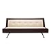 Produktbild Echtwerk EW-SC-0780-F Schlafsofa Street, Kunstleder, 180 x 113 x 18 cm, creme / braun
