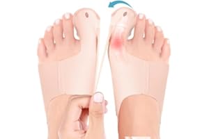 COMFORCE 1 Pair Bunion Protector for Men Women, Big Toe Straightener for Bunion Relief, Bunion Corrector for Men Women, Toe Separator Soft Bunion Sleeve Bunion Correction Night Daily Use, Medium