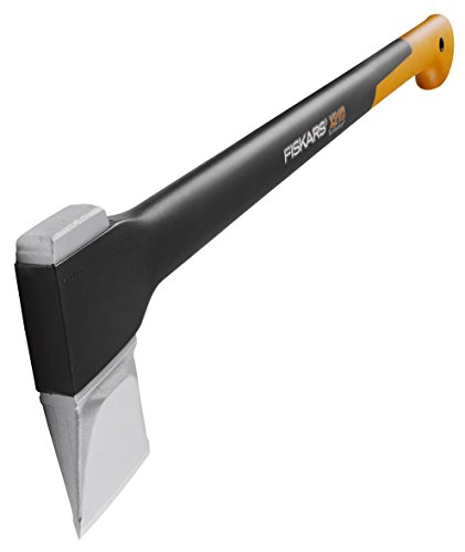 Fiskars Spaltaxt, Inklusive Klingen- und Transportschutz, Länge 70 cm, Antihaftbeschichtet, Hochwertige Stahl-Klinge/Glasfaserverstärkter Kunststoff-Stiel, Schwarz/Orange, X21–L, 2,1 kg, 1015642 - 2