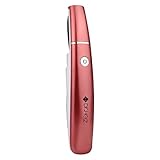 Foot File for Cracked Dead Thick Hard Skin Remover, Electric Pedicure Callus Remover with LED Light by Dr.HeiZ(Red)