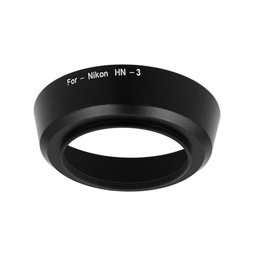 Fotodiox Pare-soleil pour Nikon 35mm f 1 4 AI-S 35mm f 2 35mm f 2 8 55mm f 2 8 3 5 Micro   35-80mm D-AF  remplace Nikon HN-3 