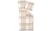 Produktbild Sansibar Mako-Satin Bettwäsche Sand, kariert - 155x220 + 1 x 80x80