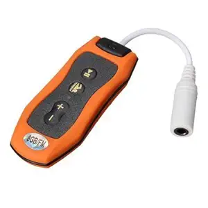 Generic Waterproof MP3 Music Player FM Radio Under Water Swimming (Orange)