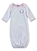 Mud Pie Baby Girl Initial [O] Sleep Gown 0-3M by Mud Pie