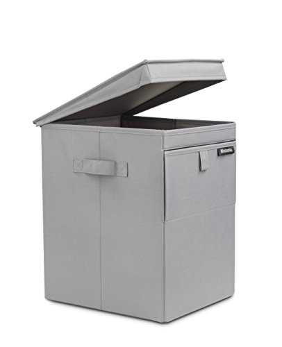 Brabantia 109324 Wäschebox stapelbar in Grau, Plastik, 30 x 20 x 10 cm - 2