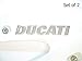 Price comparison product image 145x26mm Chrome Ducati Motorbike Badge Emblem Motorcycle Fuel Petrol Tank Decal Stickers