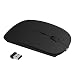 Produktbild Kabellose Maus - Szyee Slim 2.4G Wireless Maus USB Nano Empfänger Drahtlose Maus Lade die Maus Bewege die Maus Optische Maus für Laptops PCs Macbooks andere Smart Devices (Scrub Schwarz)