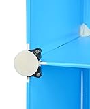 ts-ideen Steckregal-System Kinder Schuhschrank Kinderregal Steck Regal Standregal Schuhregal Sideboard in Blau mit süßen Motiven 93 x 49 cm - 9