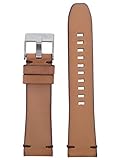 Diesel Uhrband Wechselarmband LB-DZ1847 Ersatzband DZ1847 Uhrenarmband Leder 24 mm Braun