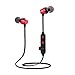 Produktbild Kopfhörer Kabelloses BT V4.2 Headset | TF MP3 Flash Speicherkarte SD Karte Headphones Stereo Dynamic Sport Sweatproof Ohrhörer | Headset Universal Neckband | mit Mikrofon für iPhone (Rot)