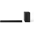 LG S60T - Smart Soundbar, 340W, 3.1 Channel, Dolby Digital and DTS Surround Soundbar, Wide Connectivity, HDMI, Bluetooth, USB, Optical Input, Black