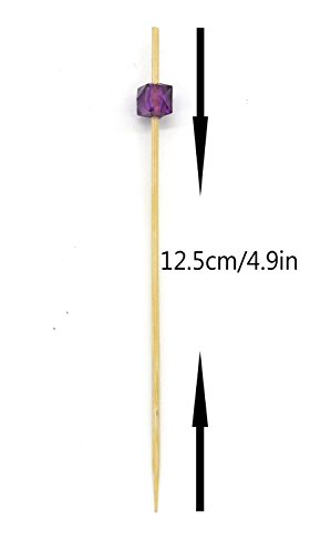 PuTwo Cocktailspieße Toothpicks Party Supplies 100 Count 12.5cm – Mehrere Farben - 6