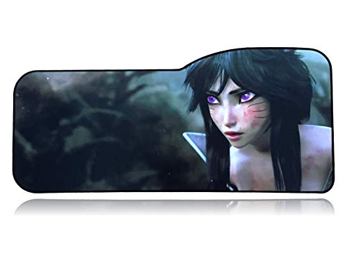 Extended Size Custom Professional Gaming Mouse Pad - Anti Slip Rubber Base - Stitched Edges - Large Desk Mat - 28.5