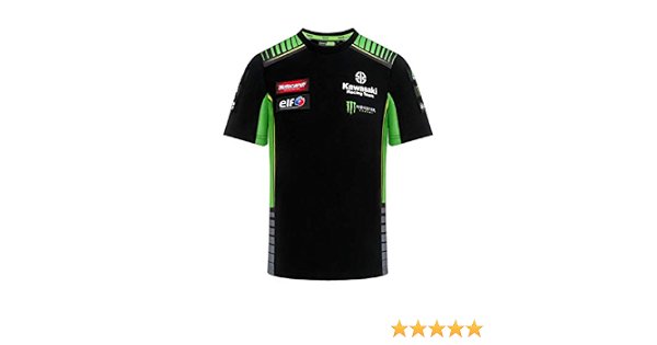 T-Shirt Kawasaki Racing Team - Replica - Nero - 3XL : Amazon.it