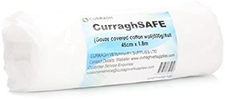 CurraghSafe veterinary gamgee type roll, gauze covered cotton wool