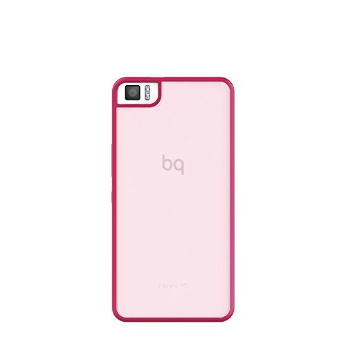 bq Gummy - Carcasa para bq Aquaris M5, color rosa