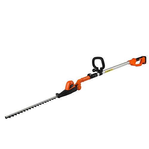 Yard Force - Taille-haie téléscopique électrique 20V Li-Ion Tête Ajustable Longueur de Coupe 41cm