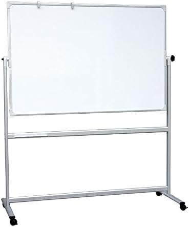 Pitts Presentation 1200 x 900 mm Non Magnetic Revolving Mobile Whiteboard