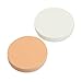 Ladies Round Sponge Powder Puff Pad Finishing Polish Pat Apricot White 2 Pcs