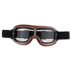 FLAWISH Motorcycle Retro Goggle Glasse for Harley Helmet Pilot Cruiser Riding