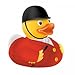 Produktbild Quietscheente Reiter Ente, Gummiente, Quietscheentchen, Badeente, Quietsch Ente, Sammelfigur, Gummi Bade Spielzeug, LiLaLu, 1807