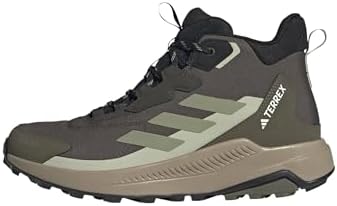 adidas Uomo Terrex Anylander Mid Rain.Rdy Hiking Shoes, Shadow Olive/Tent Green/Halo Green, 42 EU