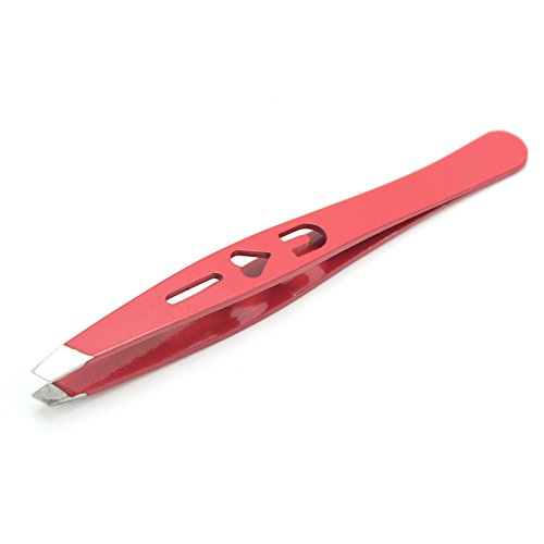 Slanted Tip Tweezer Hair Remover Makeup Eyebrow Clip Tools Hollowed-out I Love U