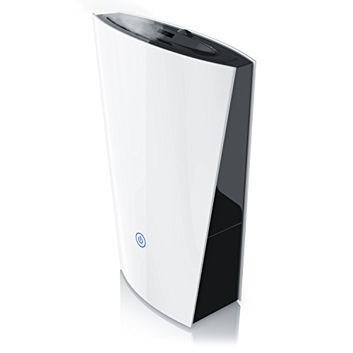 Arendo - Design Luftbefeuchter Ultraschall Technologie | Raumbefeuchter / Luftreiniger | 1300ml Wasserbehälter | geräuscharmer/leiser Betrieb | energieeffizient | automatische Abschaltung