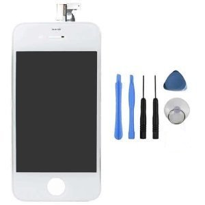 Preisvergleich Produktbild Iphone 4s LCD Touchscreen Komplettset in weiß