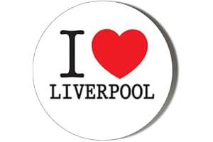 GIFT INSANITY I Love Liverpool 10 x 49mm Vinyl Stickers Pack of 10