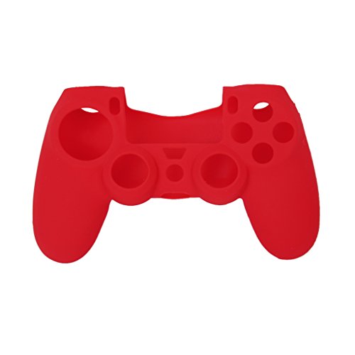 Preisvergleich Produktbild Haut Kasten Silikon Schutzhülle für PlayStation 4 PS4 Controller rot