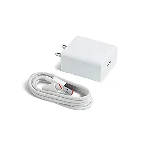 Ultra Fast Type C Charger For Oppo A5 (2020) Charger Original Adapter Wall Charger |Type-C Mobile Charger | Type-C Charger Cable Fast Charging Mobile Charger | Type C Fast Charger | Type C Android Charger with 1 Meter USB Type C Charging Data Cable (2.4 Amp, White)