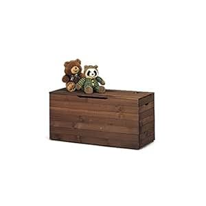 Holztruhe für Außenbereich, Walnuss, 100 x 40 x 50 cm: Amazon.de: Küche