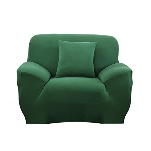 Einzelschlafcouch Sitzbezug Slipcover Sofa Husse Dekor Spandex-Stretch - Grün