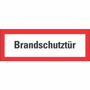 Preisvergleich Produktbild smartboxpro Folienschild selbstklebend Brandschutztür 297x105mm