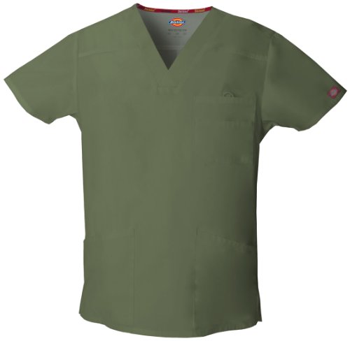 Everyday Scrubs Signature C¢rdigan con cuello en V para hombres, medio s®lido Galaxy Blue