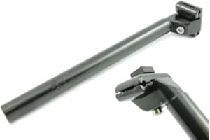 RARE MOUNTAIN BIKE PARTS 25.4mm BLACK ALLOY MICRO SEAT POST 300mm LONG SADDLE PIN SUIT MOUNTAIN BIKE TREKKING