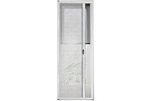 ARREDITALY Zanzariera Universale Scorrimento Orizzontale Per Porte Portafinestra Balconi A Rullo Avvolgibile Profilo Riducibile Regolabile Telaio In Alluminio In Kit Fai Da Te Colore Bianco (150 x 250 Cm)