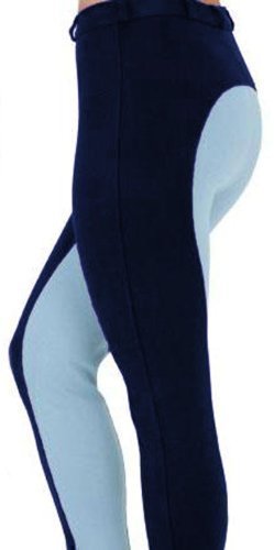 Damen-Jodhpur-Reithose-Weiche-Stretch-Hose-Alle-Gren-Farben-36-MarineblauBabyblau