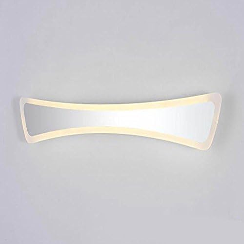 JIN Stylish And Simple LED Acrylic Mirror Headlight Bedroom Wall Lamp Stainless Steel Bathroom Toilet Anti-Fog Mirror Lights , Warm Light , 60cm