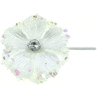 clarigo Haarnadel Haarband Haarklemme Teerose rosa Hochzeit Kommunion Blumen Blumenmädchen