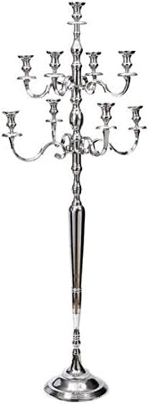 Tall 9 Arm Candelabra Taper Silver Candle Holders Wedding Floor Centrepieces 152 CMS