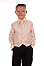 4-Piece Boys Black & Cream Suit