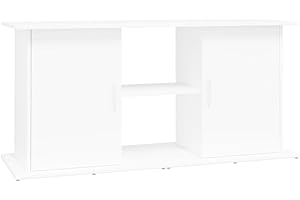 vidaXL Szafka pod akwarium, biała, 121x41x58 cm