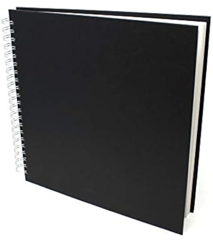 Daler-Rowney Ebony schetsboek, glad oppervlak, 160 g/m², 100 kg, spiraalgebonden, hardcover, portret, A6 10,5 x 14,8 cm, natuurlijk wit, 54 vellen