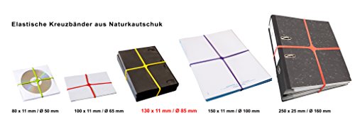 Läufer 59073 Rondella X-Band, elastische Kreuzbänder, Gummibänder 130 x 11 mm, Durchmesser 85 mm, 30g Dose, bunt - 2