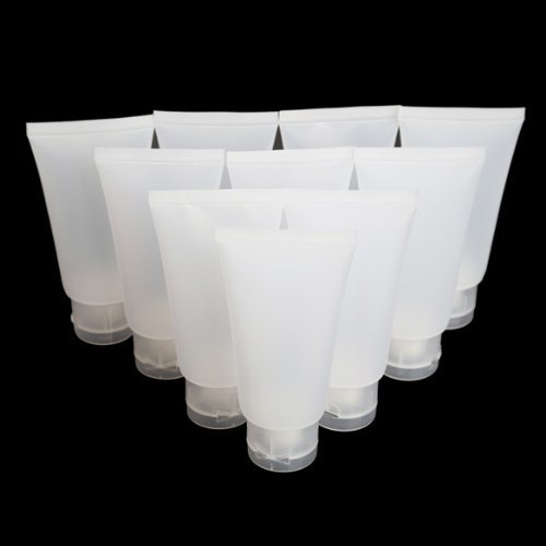 SODIAL(R) 10PCS Dull Polish Empty Cosmetic Soft Tube Travel Makeup Container (50ML (10.5*5.2*2.8cm)