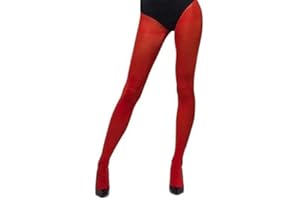 SMIFFY'S Smiffys Pantis opacos, rojos Halloween