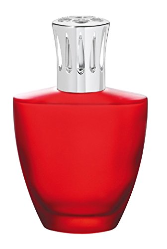 Lampe Berger 4478 Satin Rouge Duftlampe Set, Glas- rot, Krone- silber, glänzend, 4 x 10 x 17 cm